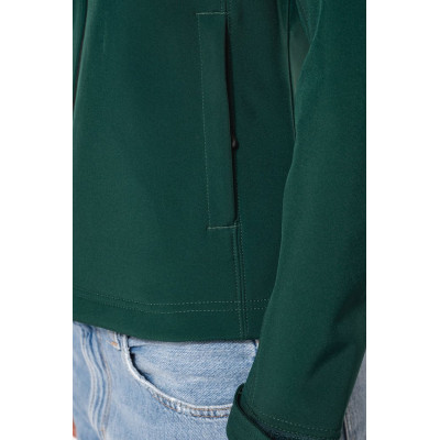 Ladies' detachable hooded softshell jacket
